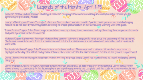 Leaders April 15